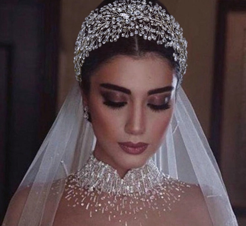 
                      
                        Rhinestone Bridal Headband Tiara Wedding Hair Accessory Headpiece
                      
                    