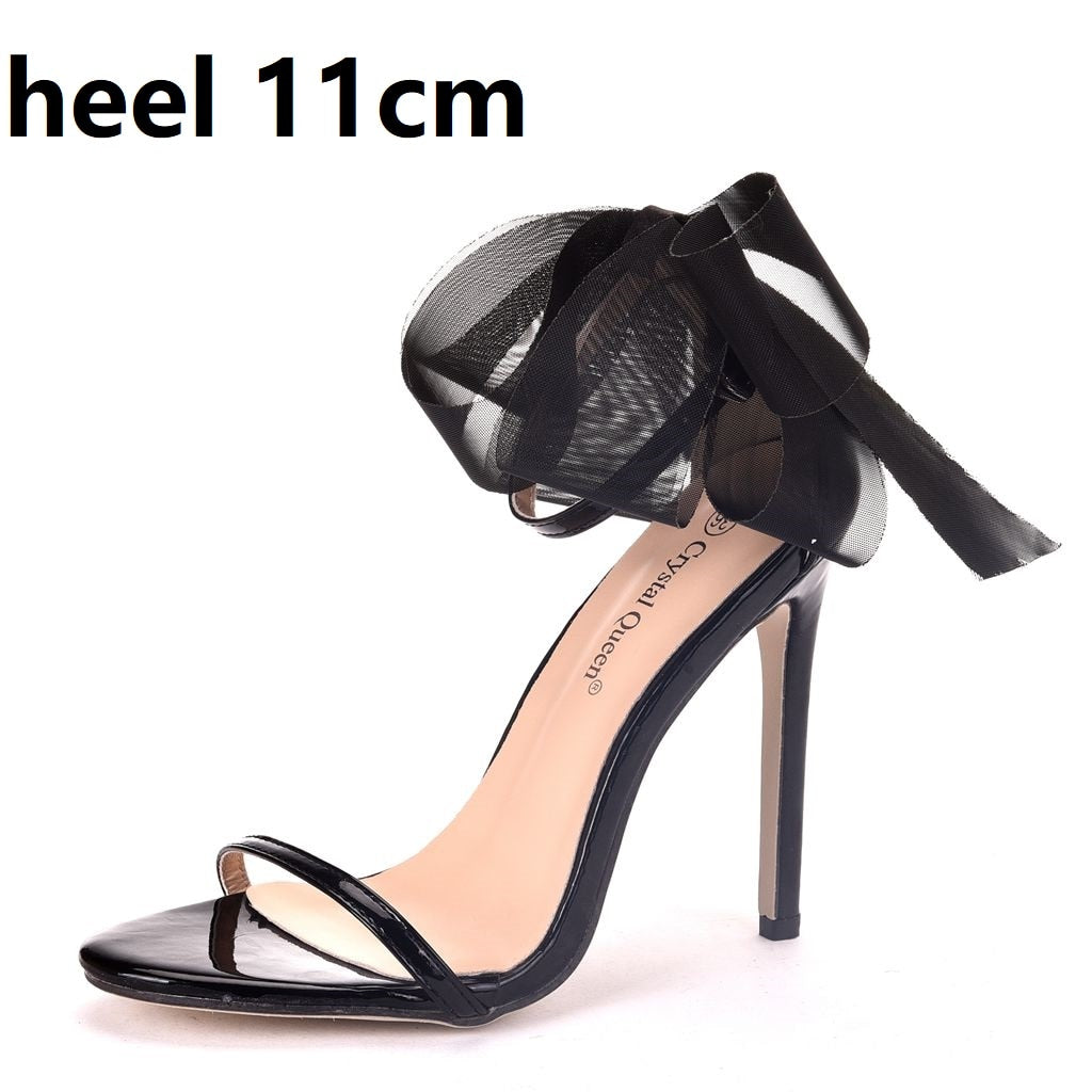 Buckle Decorative High Heel Strappy Sandals - China Lady Shoes and Women  Shoes price | Made-in-China.com