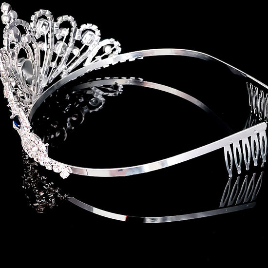 6 Colors Princess Crystal Rhinestone Tiara Crowns Girls Party Headband Accessory