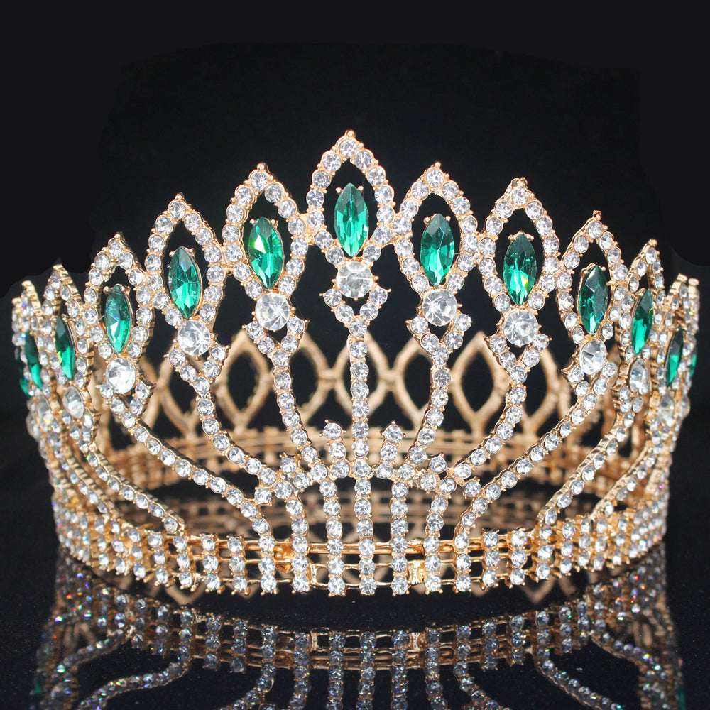 
                      
                        Crystal Queen Tiara Crown Bridal Pageant Hair Accessories Many Colors
                      
                    