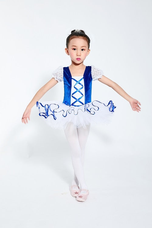 
                      
                        Girls  Ballet Tutu Dress Velvet Body Ribbon Mesh Skirt Dance Gymnastics Leotard Costume
                      
                    