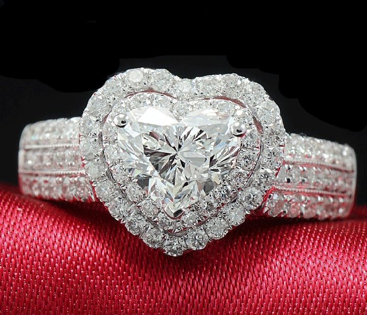 Fashion Womans Jewelry Pink Gemstone Zircon CZ Stamped S925 Silver Ring