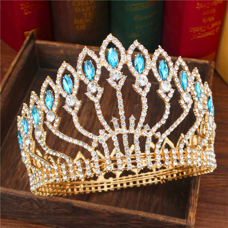 
                      
                        Crystal Queen Tiara Crown Bridal Pageant Hair Accessories Many Colors
                      
                    