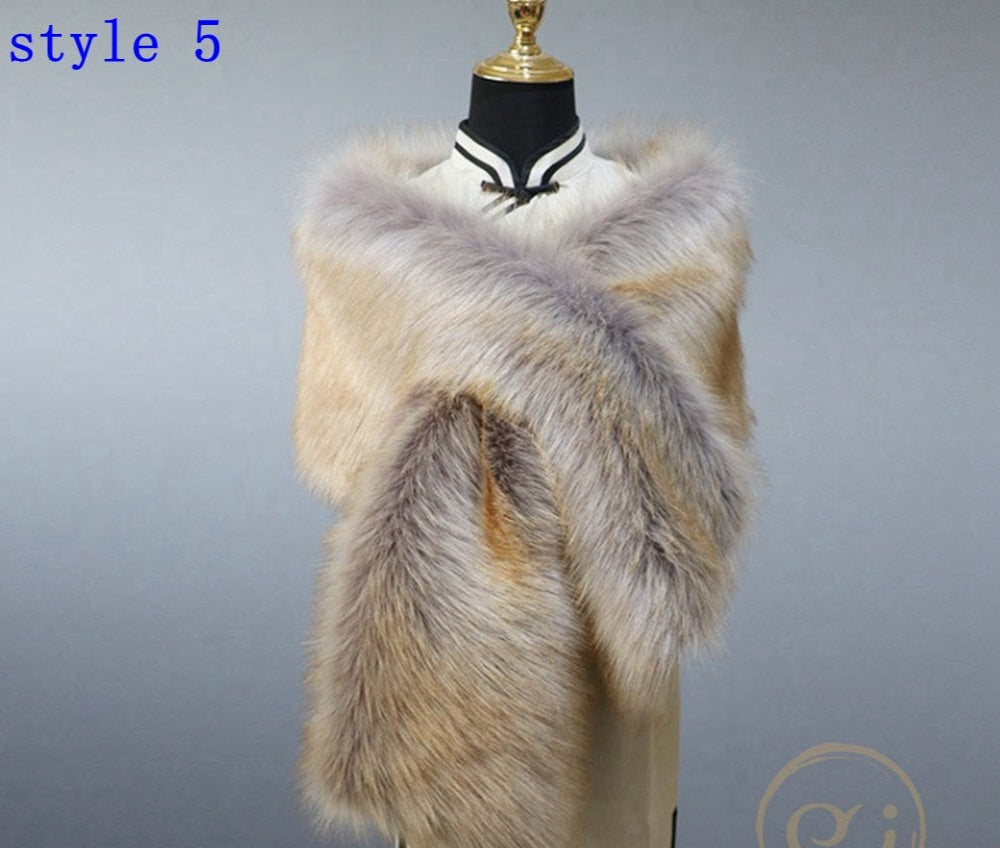 
                      
                        Multiple Colors Faux Fur Wrap Stole Jacket Formal Party Shrug
                      
                    