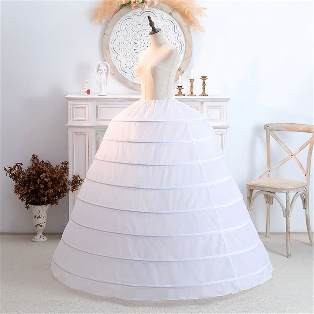 Four steel Ring Wedding Dress Petticoat Fluffy Skirt Dress - Temu United  Kingdom