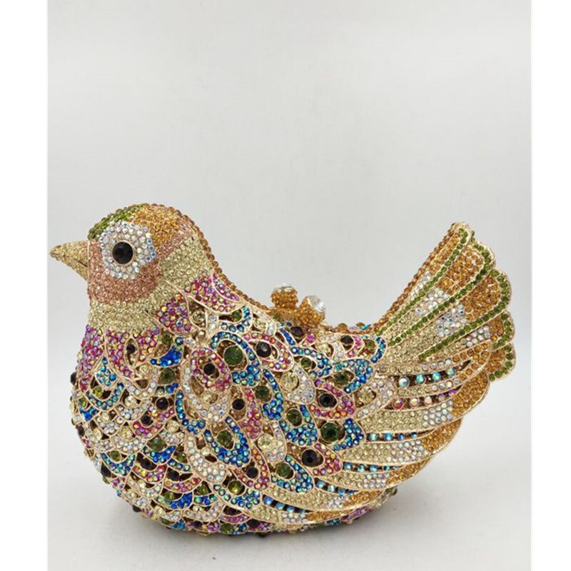 
                      
                        Novelty Animal Bird Handmade Crystal Clutch Purse Handbag
                      
                    