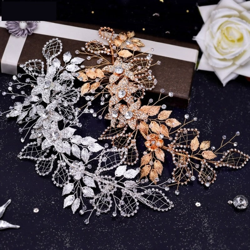 
                      
                        Wedding Headband Crystal Rhinestone Flower Leaf Hair Tiara Bridal Headpiece
                      
                    