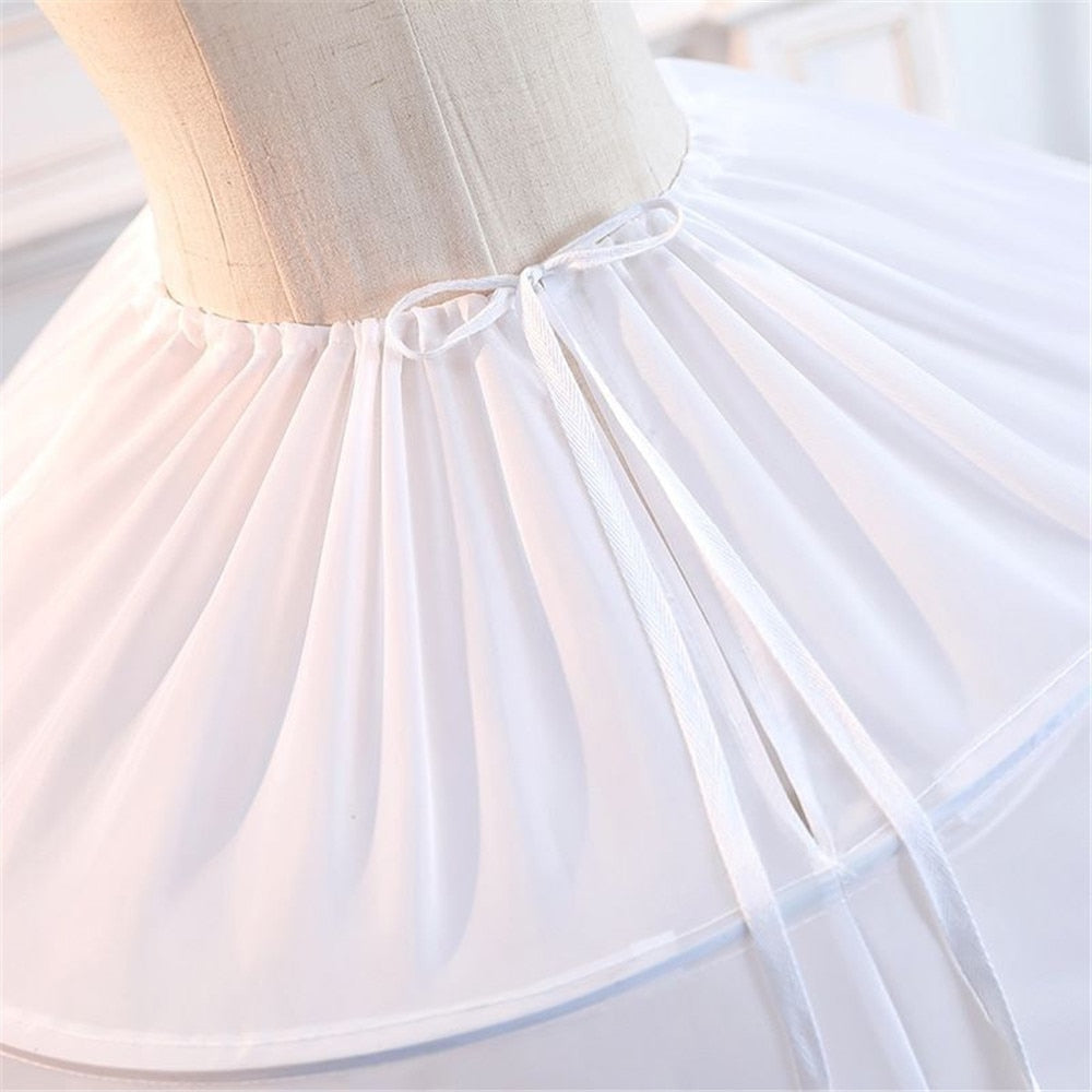 White Puffy 8 Hoops Petticoat Wedding Accessories For Ball Gown Wedding Bridal Gown Quinceanera Dresses Underskirt
