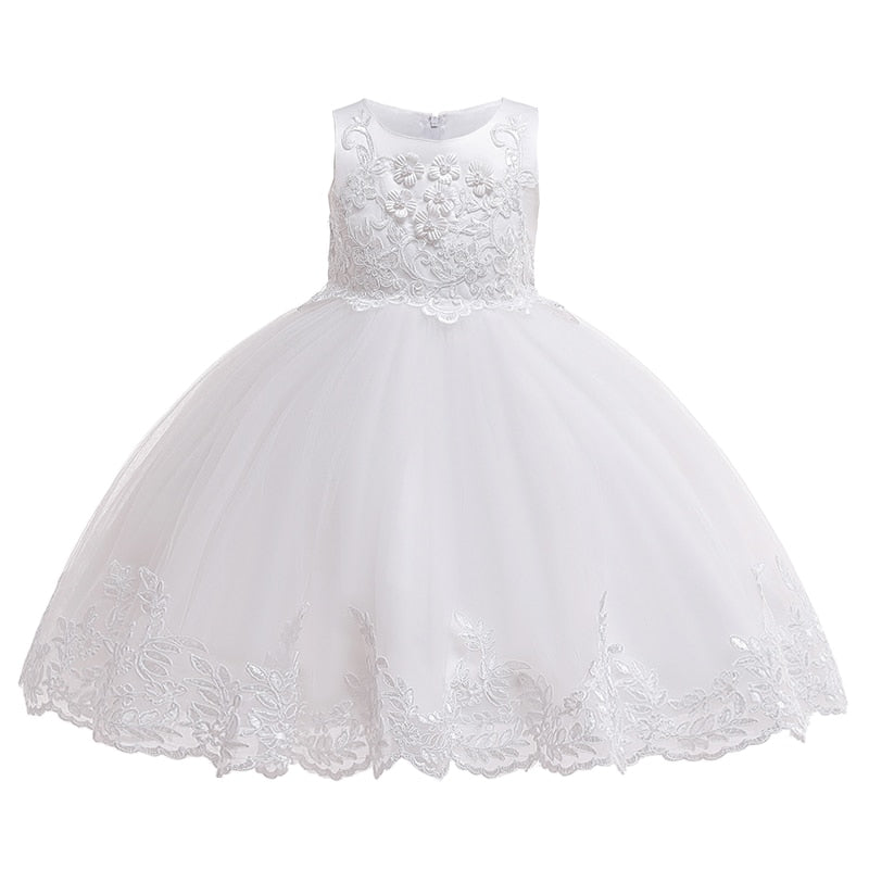 
                      
                        Lace Girls Party Dress Childs Birthday Princess Flower Girl Dresses 3-10 Years
                      
                    