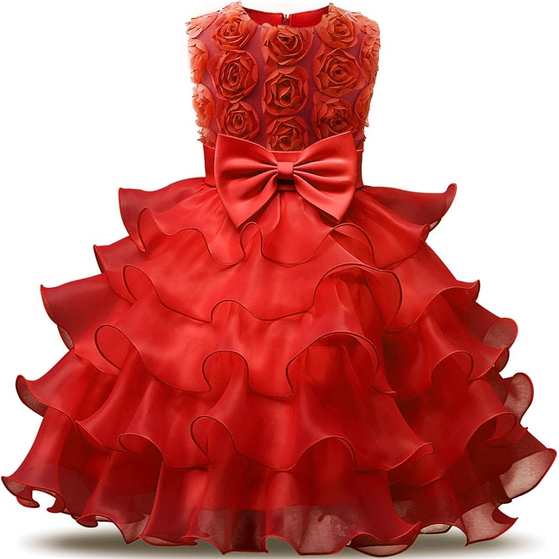 Load image into Gallery viewer, Flower Girl Dress For Wedding Baby Girl 3-8 Years Birthday Outfit
