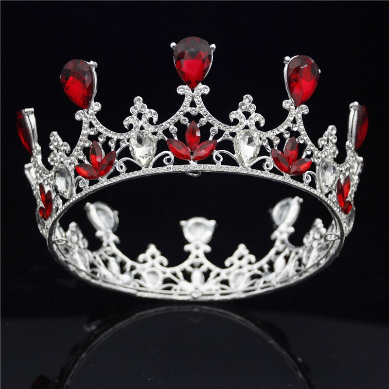 Fashion Crystal Wedding Crown Vintage Royal Queen Tiara