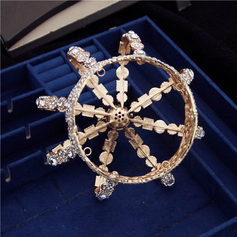 
                      
                        Crystal Cross Royal Crown  Prom Party Queen King Accessory 2
                      
                    