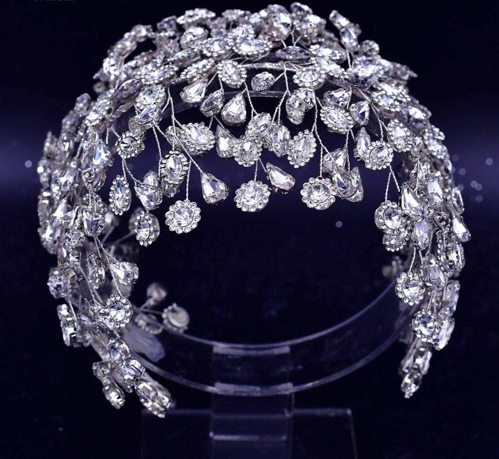 
                      
                        Rhinestone Bridal Headband Tiara Wedding Hair Accessory Headpiece
                      
                    