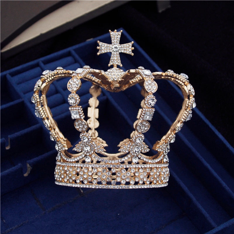 
                      
                        Crystal Cross Royal Crown  Prom Party Queen King Accessory 2
                      
                    