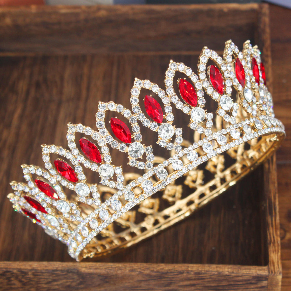 
                      
                        Crystal Queen Tiara Crown Bridal Pageant Hair Accessories Many Colors
                      
                    
