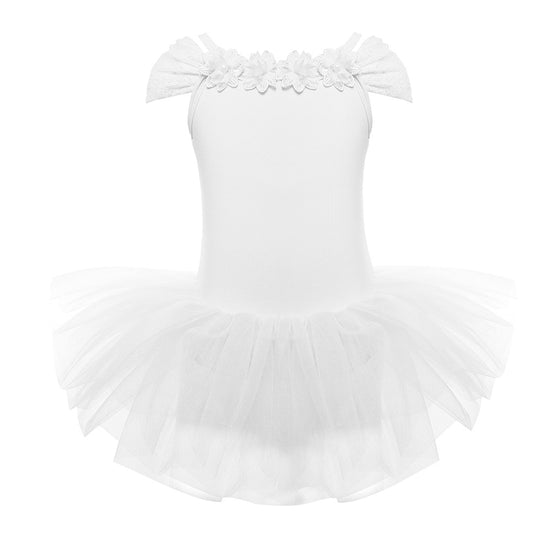 Long Sleeve Ballet Dance Dress for Young Girls, Cotton Tulle Leotard –  TulleLux Bridal Crowns & Accessories