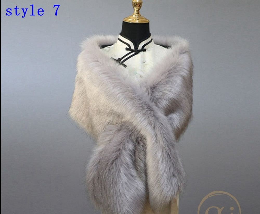 
                      
                        Multiple Colors Faux Fur Wrap Stole Jacket Formal Party Shrug
                      
                    