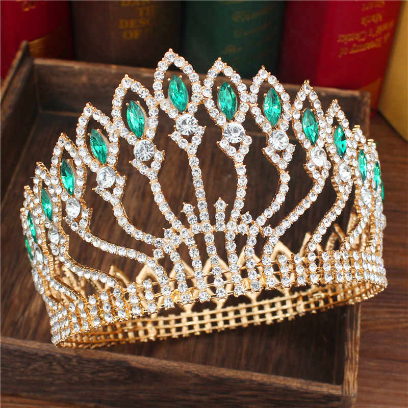 
                      
                        Crystal Queen Tiara Crown Bridal Pageant Hair Accessories Many Colors
                      
                    