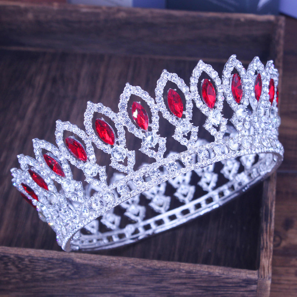 
                      
                        Crystal Queen Tiara Crown Bridal Pageant Hair Accessories Many Colors
                      
                    