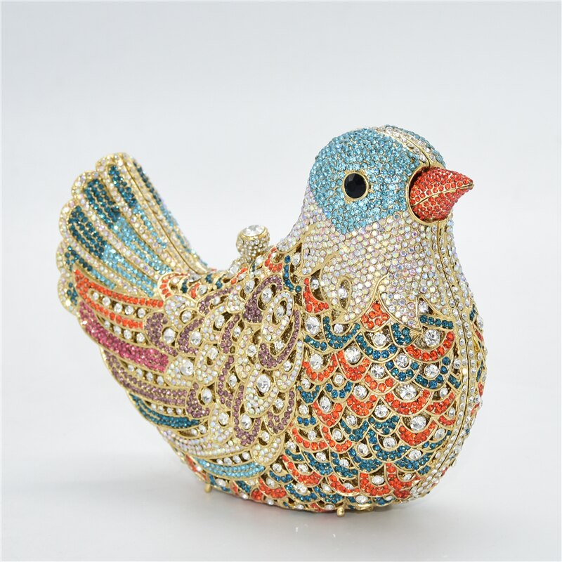 
                      
                        Novelty Animal Bird Handmade Crystal Clutch Purse Handbag
                      
                    