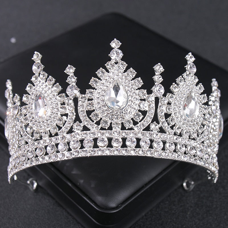 
                      
                        Green Red White Colorful Crystal Rhinestone Tiara Princess Crown
                      
                    