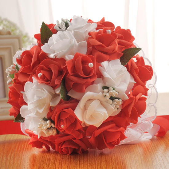 Rose Bouquet Decoration Pearl Crown Pack 10