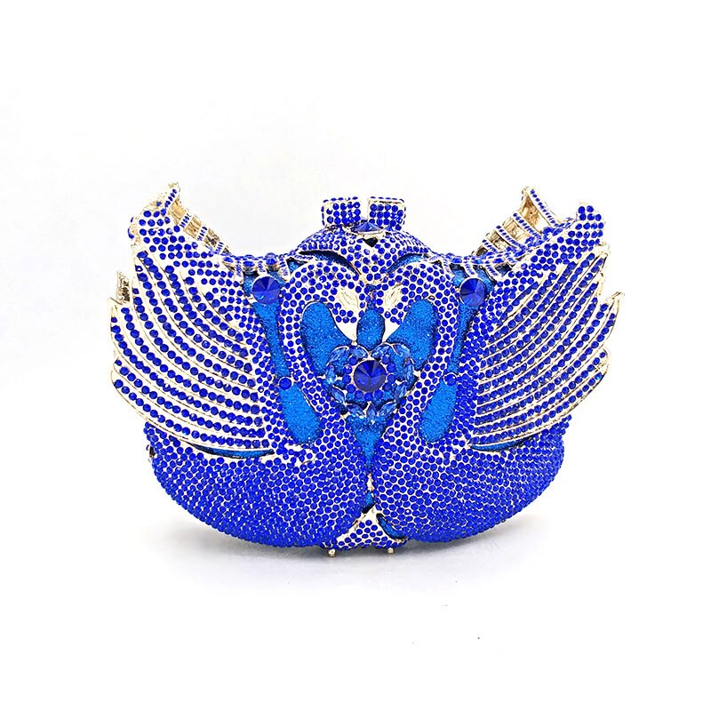 
                      
                        Luxury Diamond Crystal Clutch Bridal Wedding Party Mini Swan Purse
                      
                    