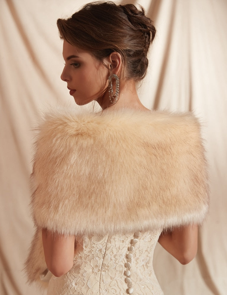 
                      
                        Multiple Colors Faux Fur Wrap Stole Jacket Formal Party Shrug
                      
                    