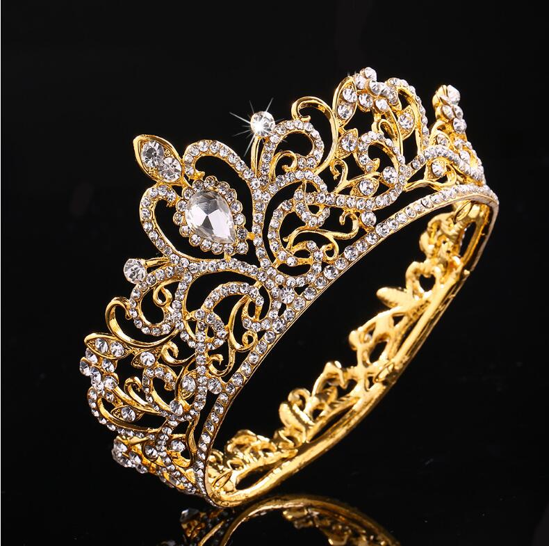
                      
                        Full Round Crystal Rhinestone Crown Girls Party Hair Accessory
                      
                    