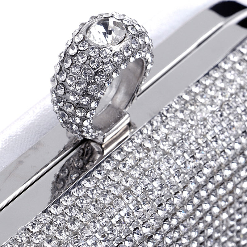 
                      
                        Tassel Rhinestones Day Clutch Evening Bag Chain Purse
                      
                    