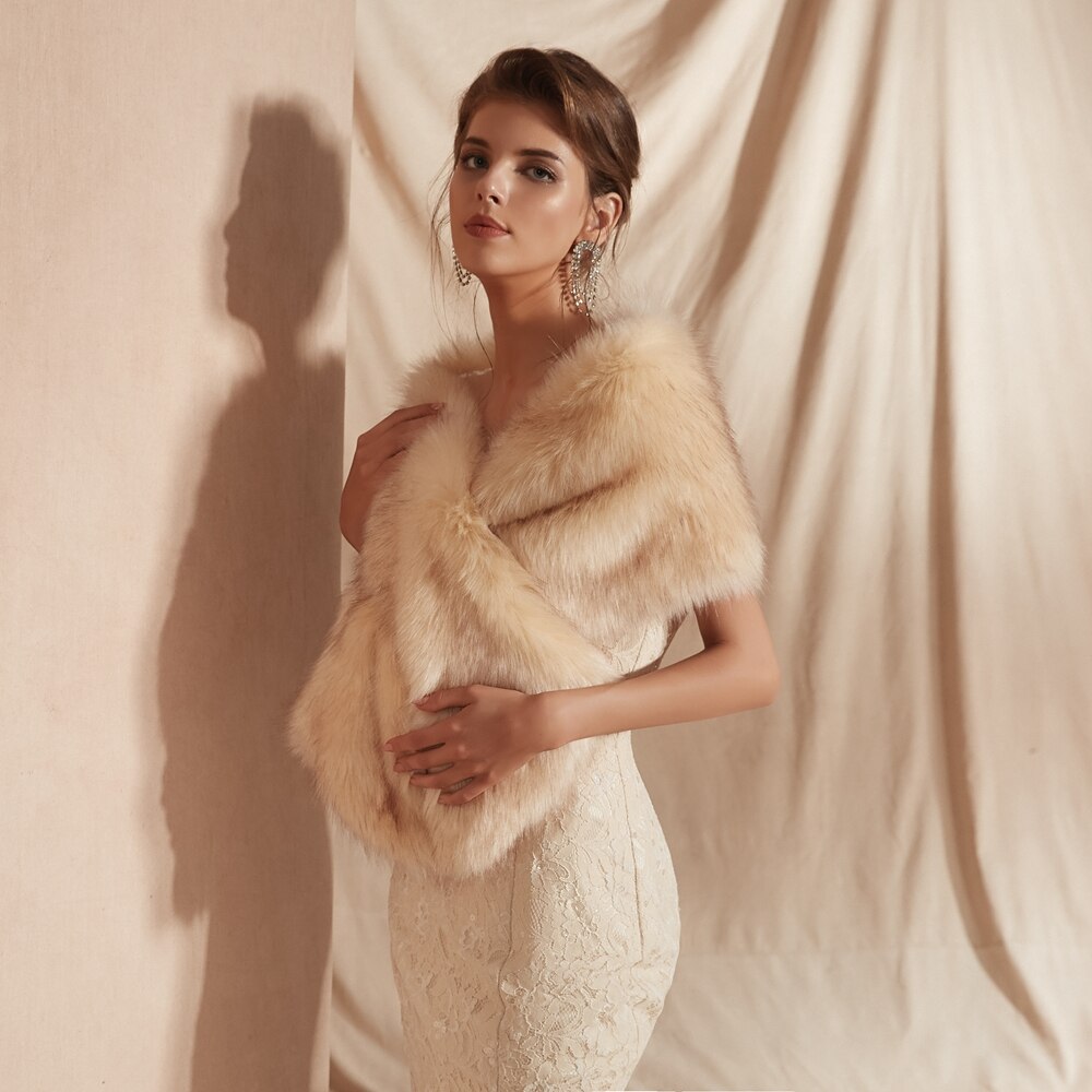 
                      
                        Multiple Colors Faux Fur Wrap Stole Jacket Formal Party Shrug
                      
                    