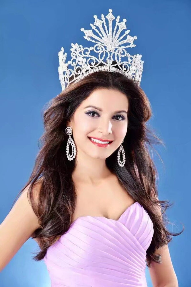 
                      
                        Luxurious Pageant Tiara Large Crown Clear Austrian Rhinestone Crystal
                      
                    