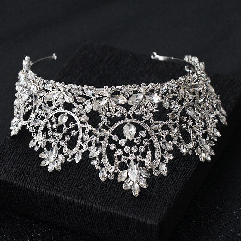 
                      
                        Vintage European Bridal Wedding Tiara  Crystal Crown Wedding Hair Accessory
                      
                    