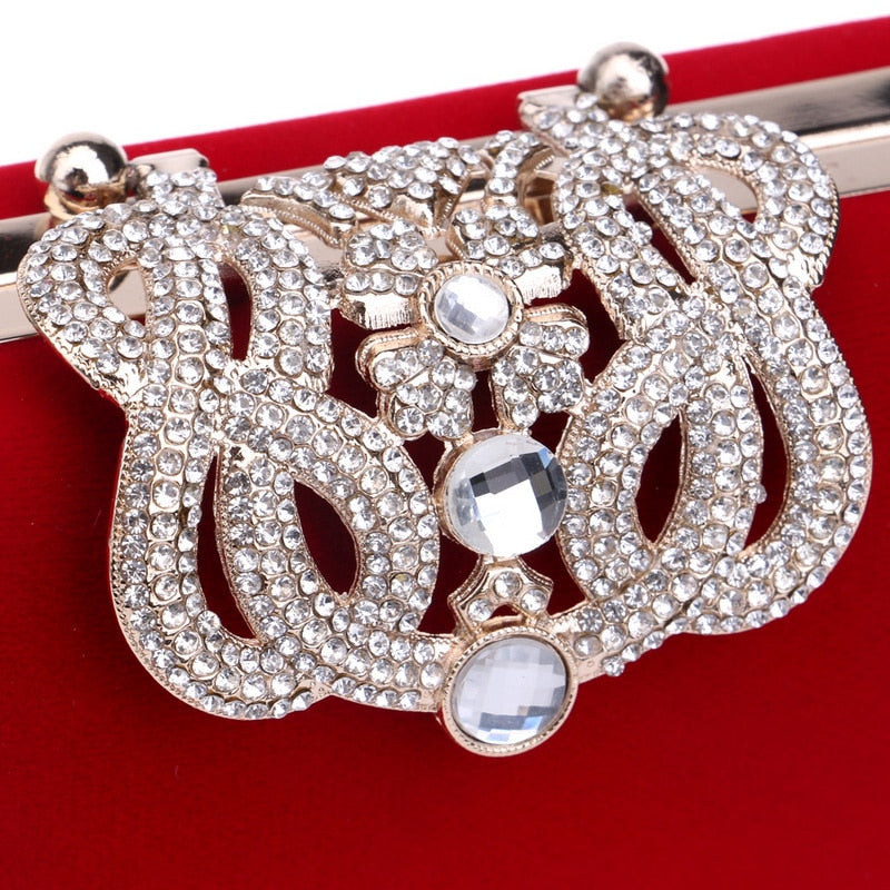 
                      
                        Ladies Mini Evening Bag Crystal Diamond Clasp Purse
                      
                    