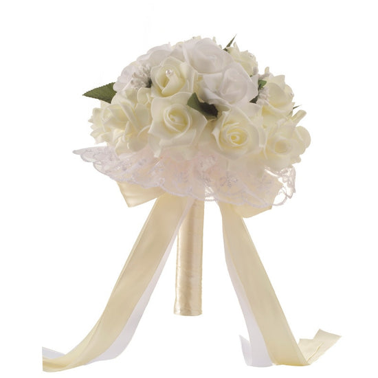 Artificial Bridal Bouquet Wedding Accessories – TulleLux Bridal Crowns &  Accessories
