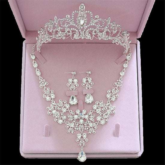 Quinceañera Prom Pageant Party Necklace Earring Sets Jewelry Accessories