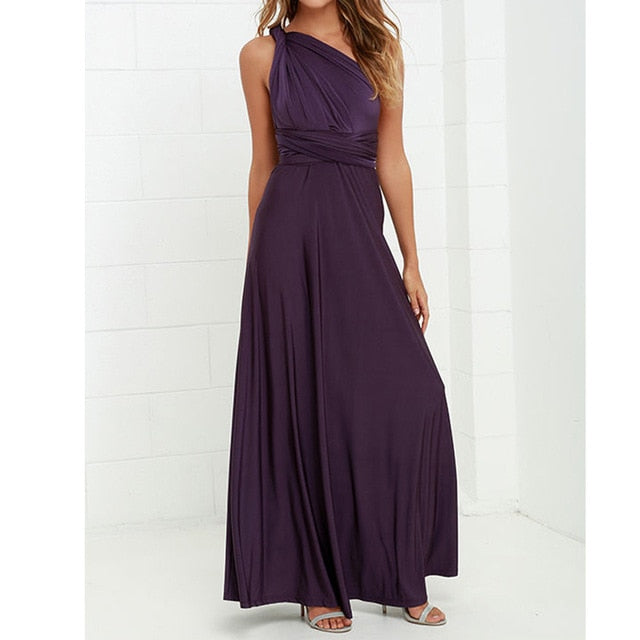 Multiway Wrap Convertible Boho Maxi Club Bandage Long Party Bridesmaids Dress