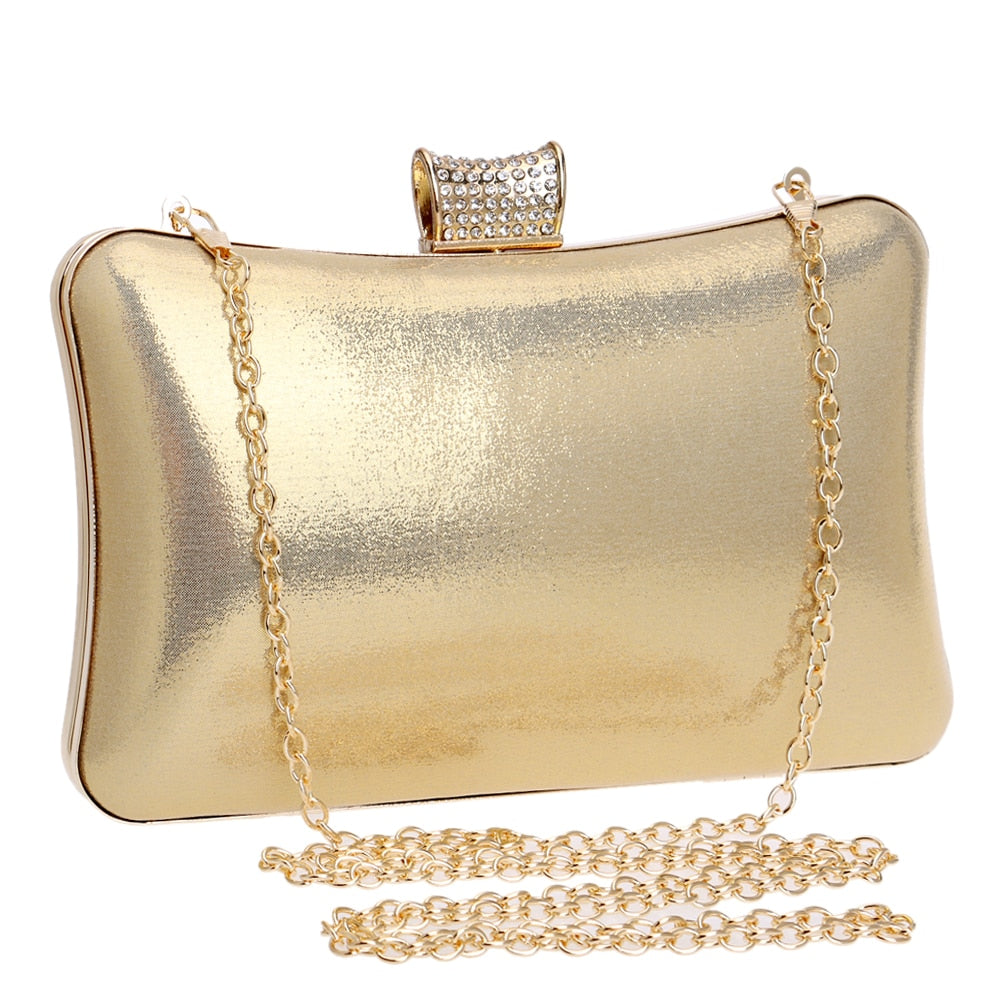 
                      
                        Simple Design Metal Diamond Evening Bag Clutche Purse
                      
                    