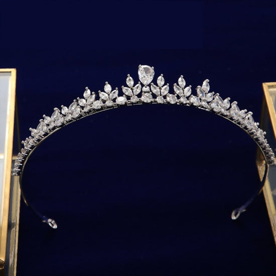 Sparkling Zircon Wedding Dress Hair Accessory Bridal Tiara Crown