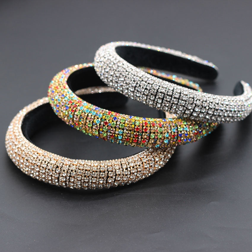 Catwalk Rhinestone Headband Fashion Crystal Beaded Headband For Women