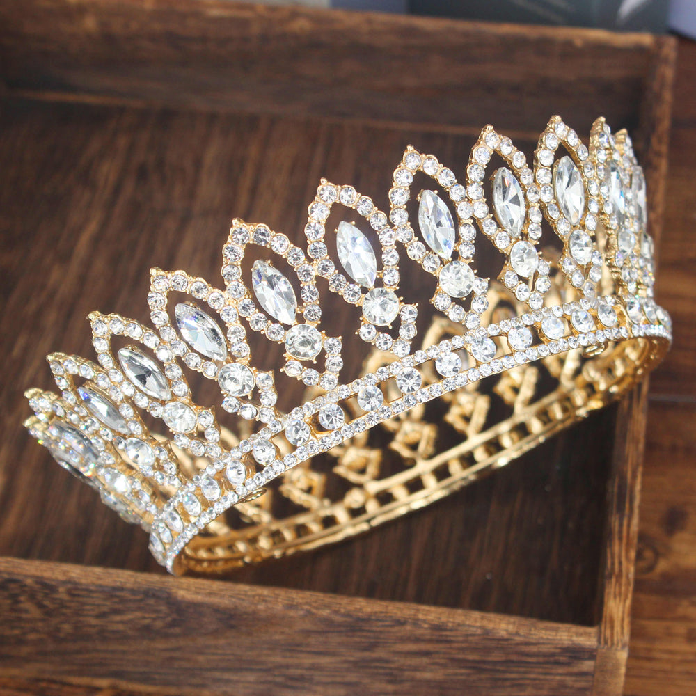 
                      
                        Crystal Queen Tiara Crown Bridal Pageant Hair Accessories Many Colors
                      
                    