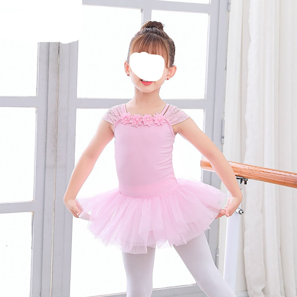 låg Disse klap Girls Flower Ballet Dress Party Dance Wear Ballerina Costume – TulleLux  Bridal Crowns & Accessories
