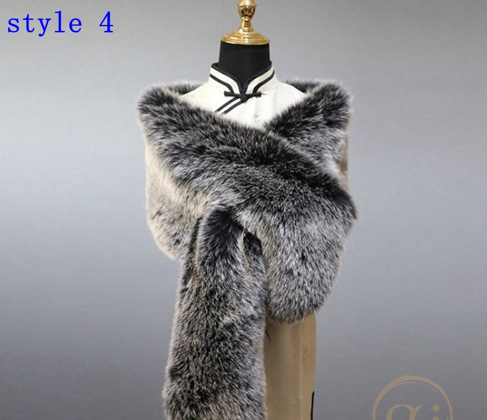 
                      
                        Multiple Colors Faux Fur Wrap Stole Jacket Formal Party Shrug
                      
                    