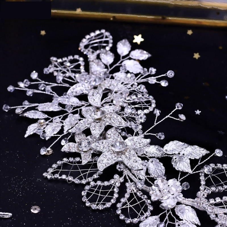 
                      
                        Wedding Headband Crystal Rhinestone Flower Leaf Hair Tiara Bridal Headpiece
                      
                    