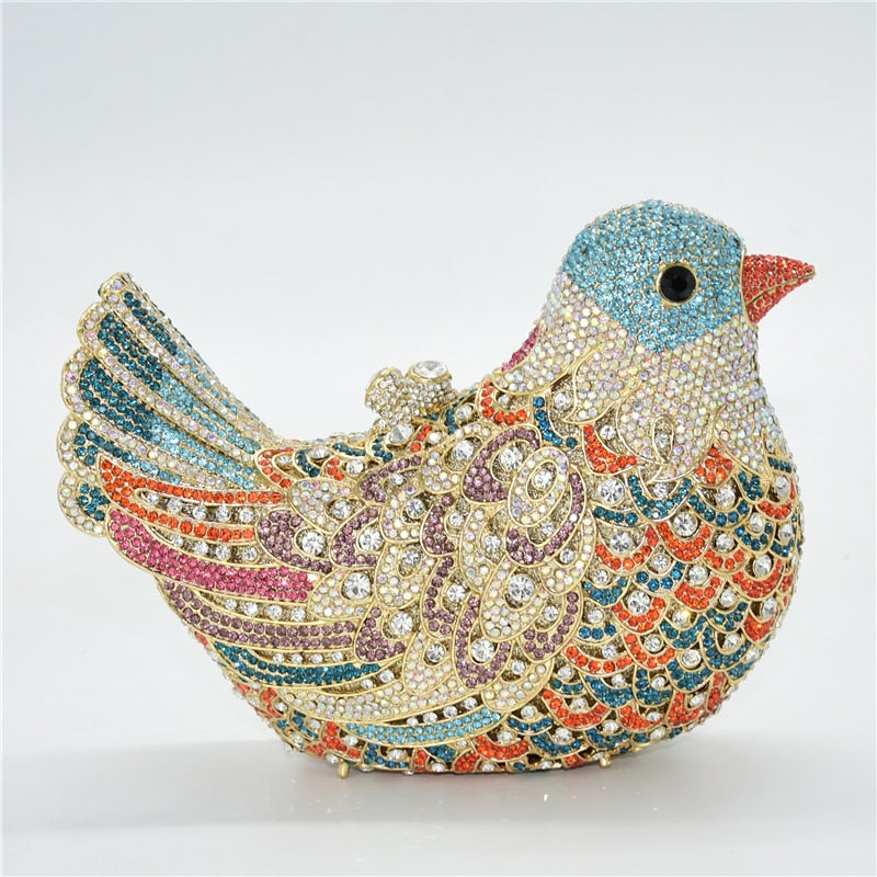 
                      
                        Novelty Animal Bird Handmade Crystal Clutch Purse Handbag
                      
                    