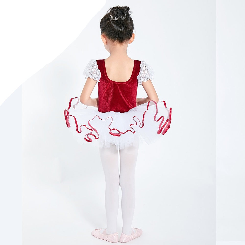 
                      
                        Girls  Ballet Tutu Dress Velvet Body Ribbon Mesh Skirt Dance Gymnastics Leotard Costume
                      
                    