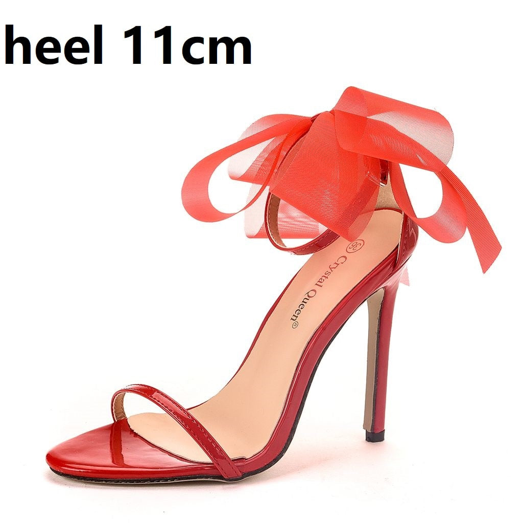 Fabulicious 4 Inch Heel FLAIR-420 Red T-Strap Sandal – Shoecup.com