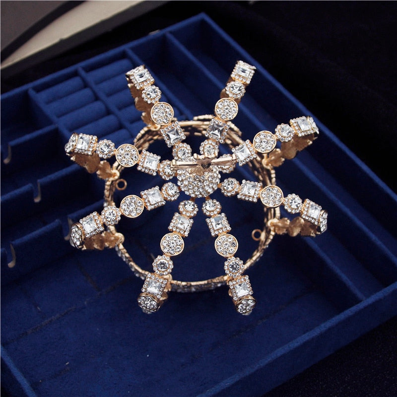 
                      
                        Crystal Cross Royal Crown  Prom Party Queen King Accessory 2
                      
                    