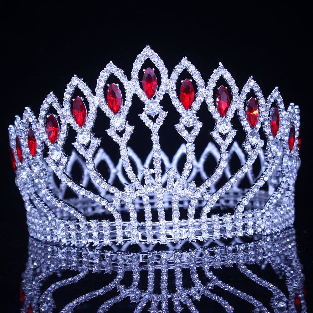 
                      
                        Crystal Queen Tiara Crown Bridal Pageant Hair Accessories Many Colors
                      
                    