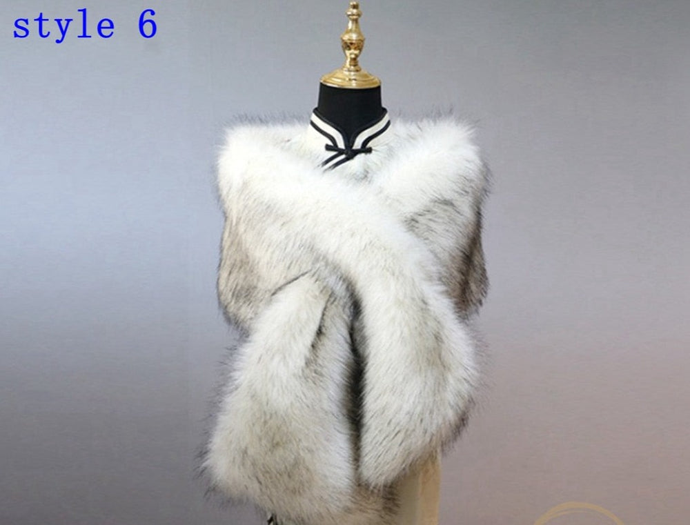 
                      
                        Multiple Colors Faux Fur Wrap Stole Jacket Formal Party Shrug
                      
                    